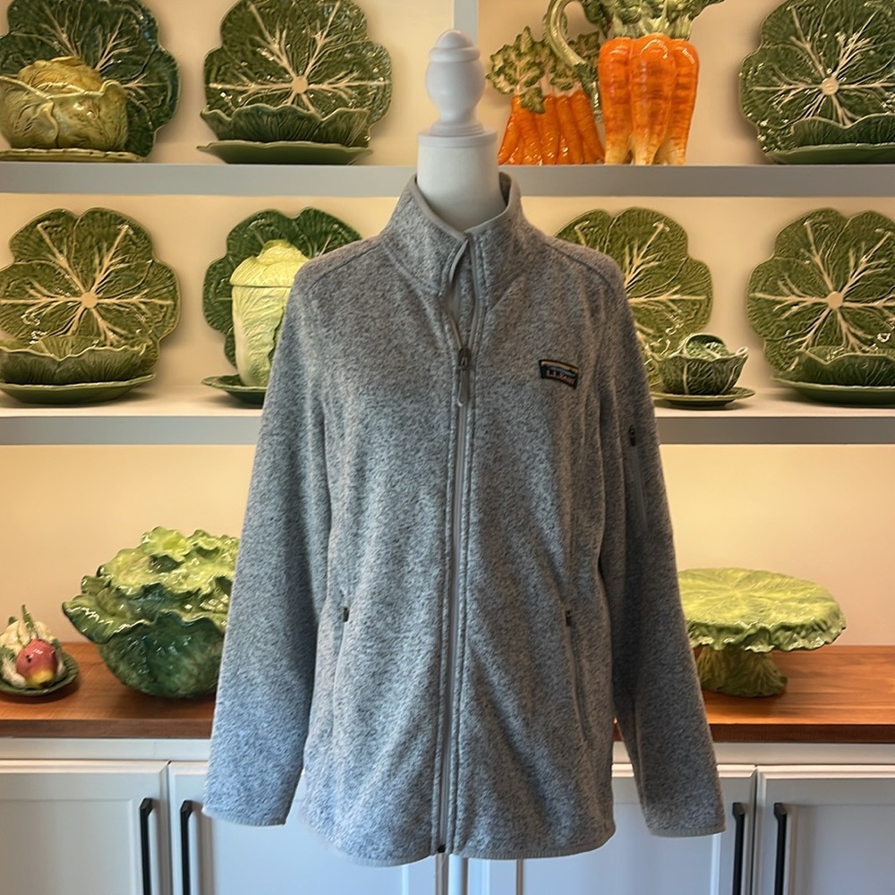 LL Bean Full Zip Size L